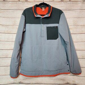 Mountain Hardwear Soft Shell 3 Pocket Lightweight Pullover Jacket Men's L Gray